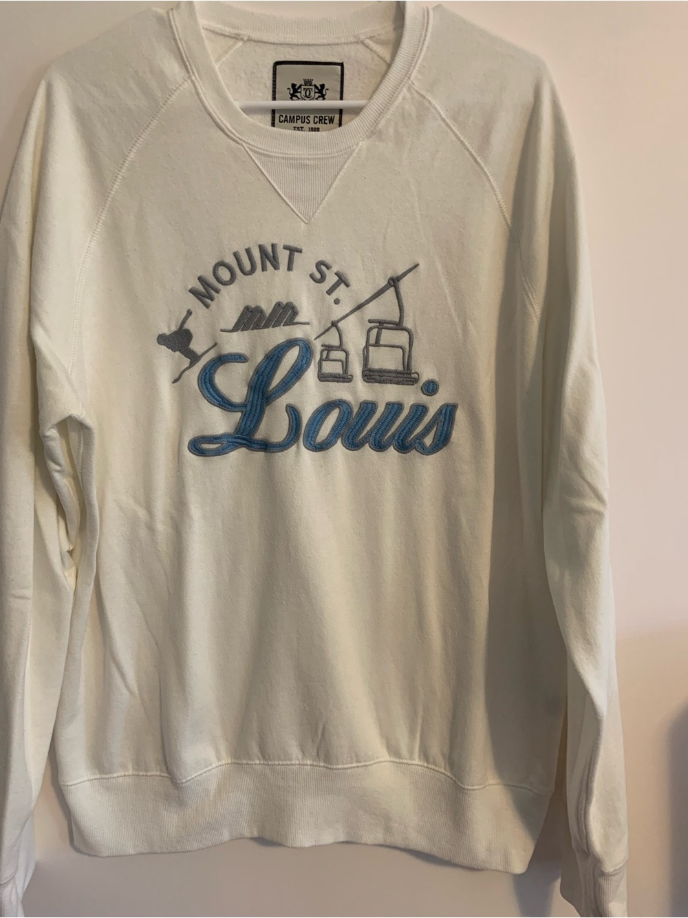 Mount St. Louis Crewneck Sweatshirt in White